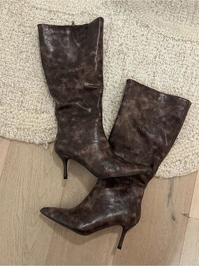 NEW Women's Brown Leather Boots